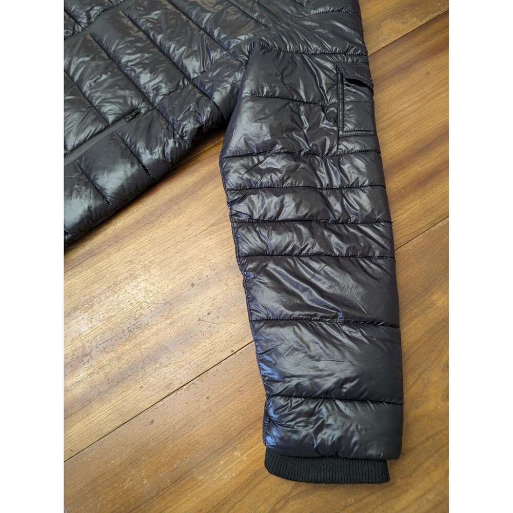 NEW Nike Quilted Puffer Jacket Men’s 3XL Black Hooded Full Zip 3X - Picture 10 of 16